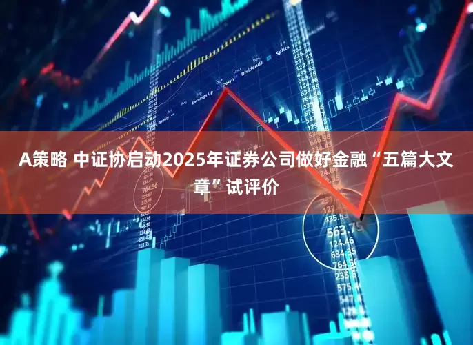 A策略 中证协启动2025年证券公司做好金融“五篇大文章”试评价
